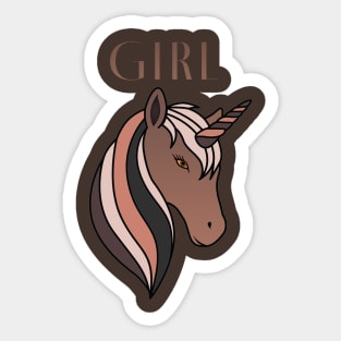 Black Beauty Unicorn Sticker